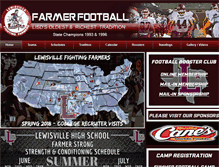 Tablet Screenshot of lewisvillefootball.com